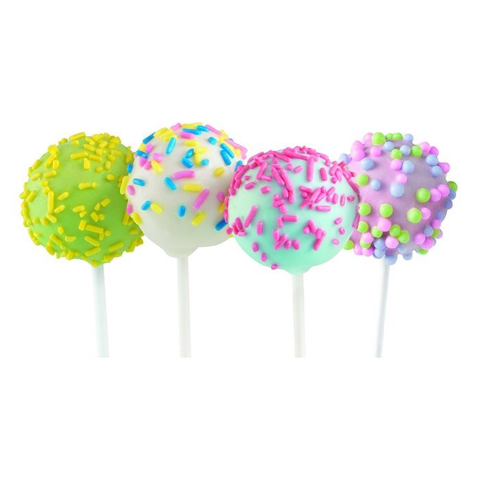 Sweet Creations 100 Count Reusable Plastic Cake Pop Sticks N4 free ...