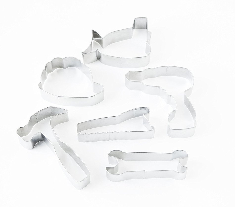 Fox Run 6 Piece Construction Cookie Cutter Set N2