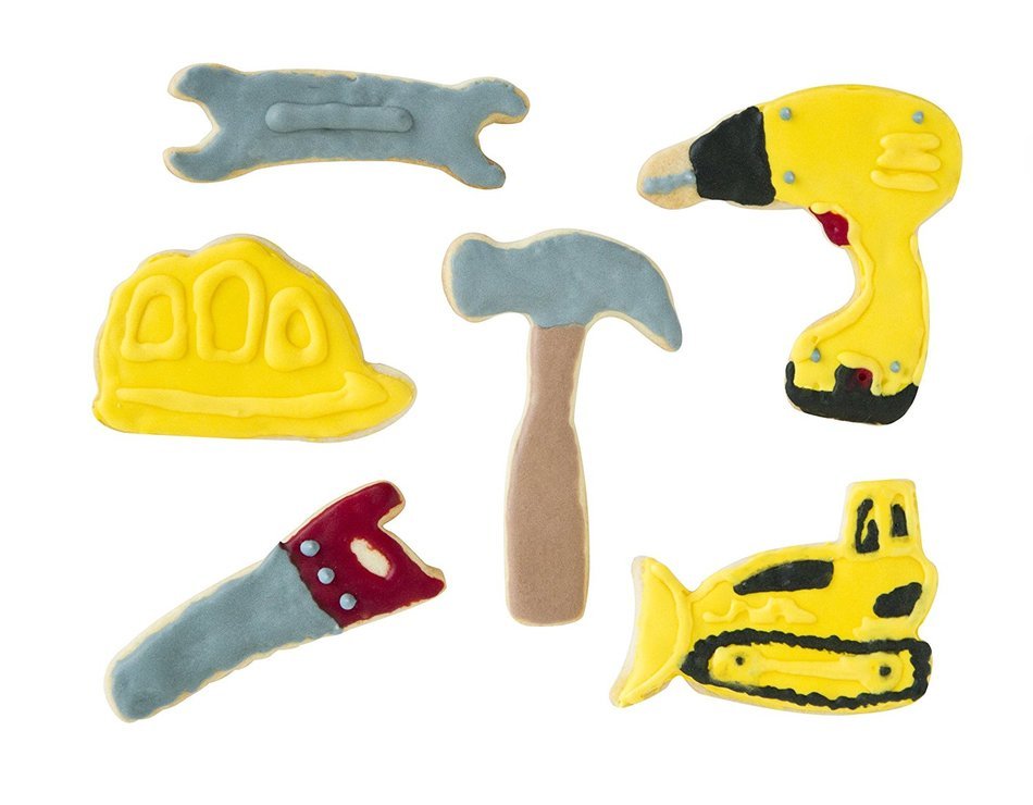 Fox Run 6 Piece Construction Cookie Cutter Set N3