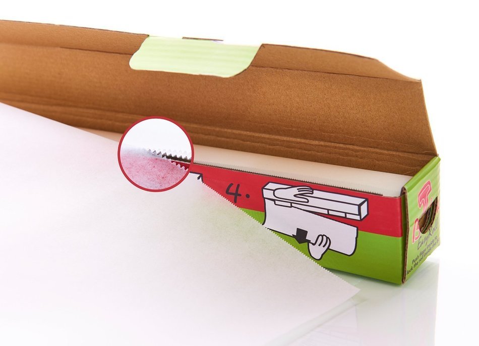 Parchment Paper / Baking Paper. FDA Approved - Sturdy Box with Sharp Cutter. 42 sq ft - 15''X33 ft. N2