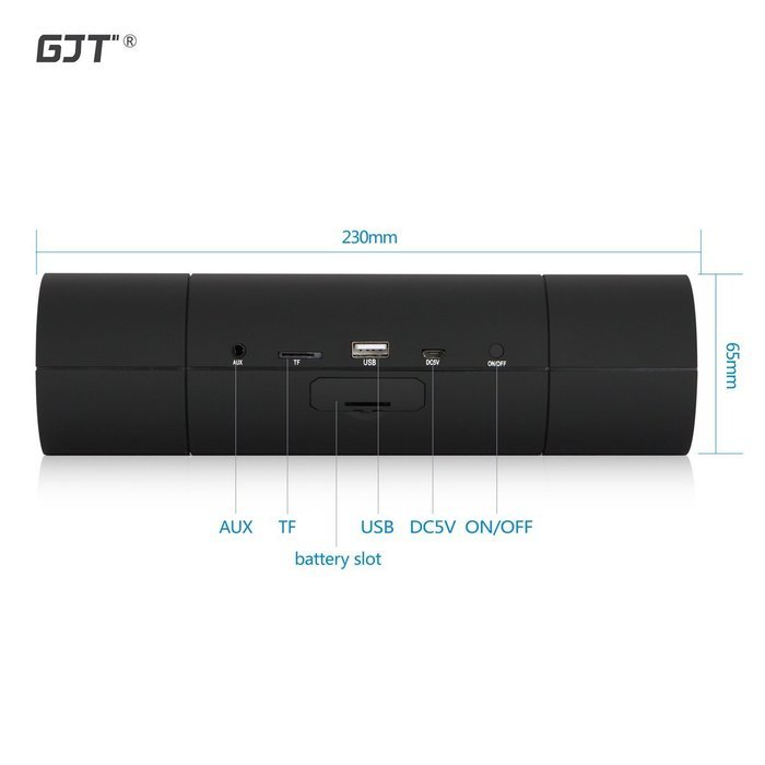 GJT&reg;Bluetooth 4.0 Portable Wireless Stereo Speaker and Speakerphone with 2 X 3w Surround Sound Speaker Ultra Bass... N3