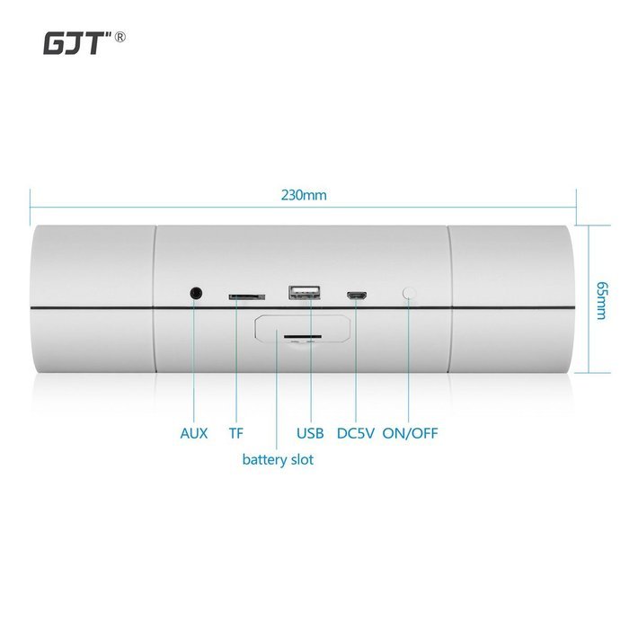 GJT&reg;Bluetooth 4.0 Portable Wireless Stereo Speaker and Speakerphone with 2 X 3w Surround Sound Speaker Ultra Bass... N10