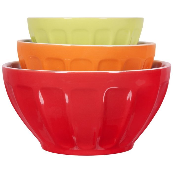 3 Piece Thumb Print Mixing Bowl Set