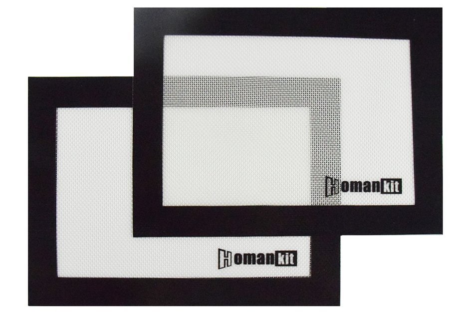 Homankit Silicone Baking Mats - Set of 2 Quarter Sheet (8" x 11"), Re-usable Non-stick Liner for Aluminum Baking...