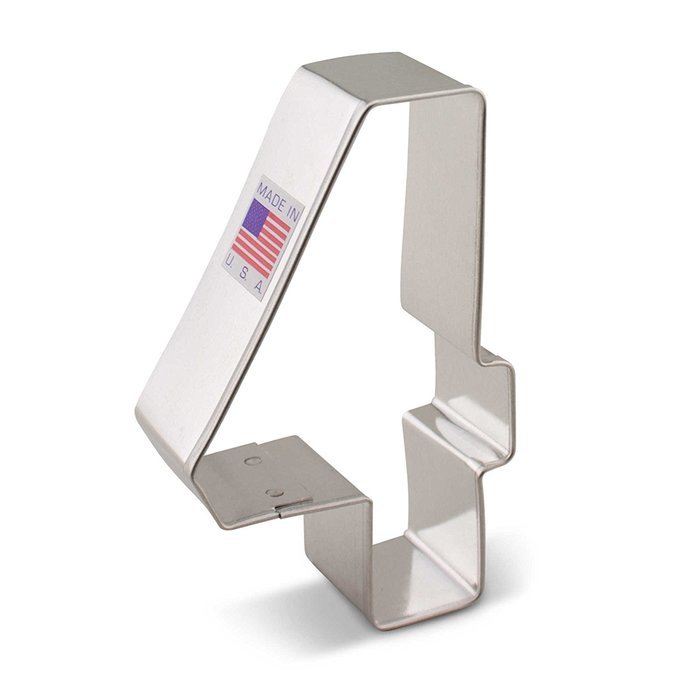Ann Clark 3-Inch Number "4" Cookie Cutter | Tin-Plated Steel | Dishwasher Safe | Measures 3" L x 3" W | Made in...