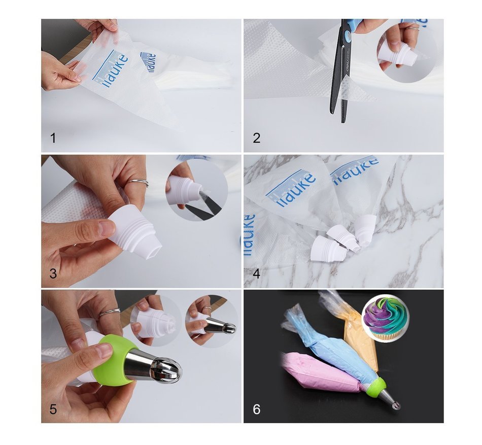 ilauke 108PCS Ball Tips Russian Icing Piping Nozzles Pastry Cake Cupcake Fondant Tools Set - 7 Sphere Ball Tips... N7