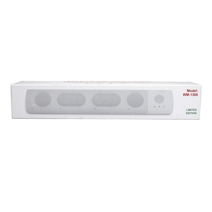 FSTgo WM1300 Ultra Slim Mini Portable Wireless Bluetooth Speaker (White) N6