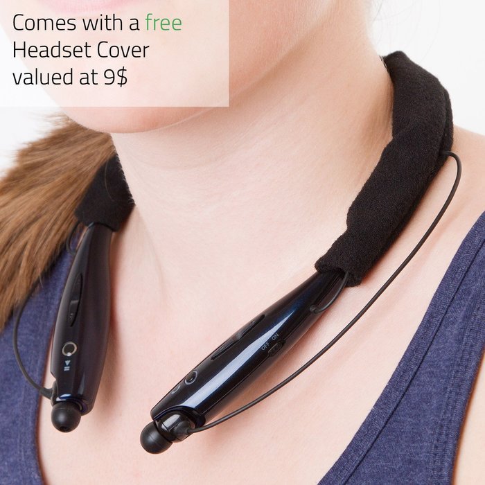 LG Tone Case HBS 730 / 750 / 760 / 770 / 810 / 900 / 910 - Bluetooth Headset Hard Shell - FREE Headphone Neck... N7