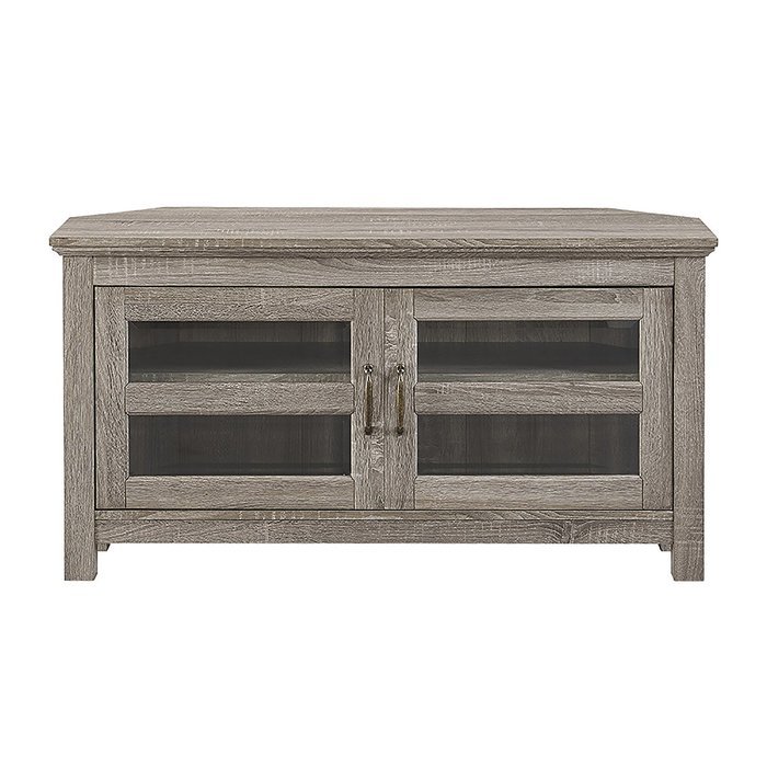 WE Furniture 44" Cordoba Corner TV Stand Console, Espresso N8