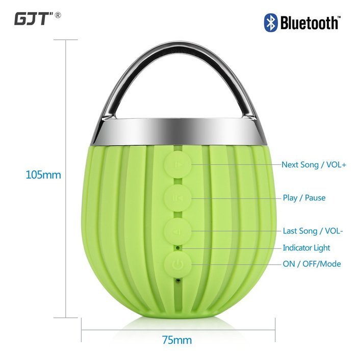 GJT&reg;LP-03 Waterproof Wireless Bluetooth Shower Speakers IPX6 Water Resistant,Bathroom,Pool,Boat,Car,Outdoor Speakers... N10