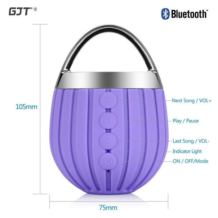 GJT&reg;LP-03 Waterproof Wireless Bluetooth Shower Speakers IPX6 Water Resistant,Bathroom,Pool,Boat,Car,Outdoor Speakers... N18