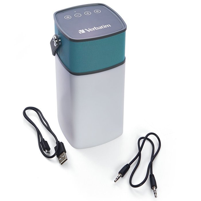 Verbatim Mini Wireless Waterproof Bluetooth Speaker with Microphone, Blue 98592 N11