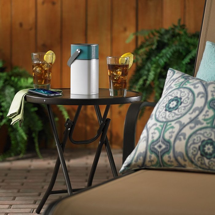 Verbatim Mini Wireless Waterproof Bluetooth Speaker with Microphone, Blue 98592 N12