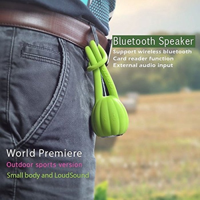 PINGKO Best Wireless Bluetooth Portable Mini Speaker with Waterproof Dustproof Shockproof - Green N2