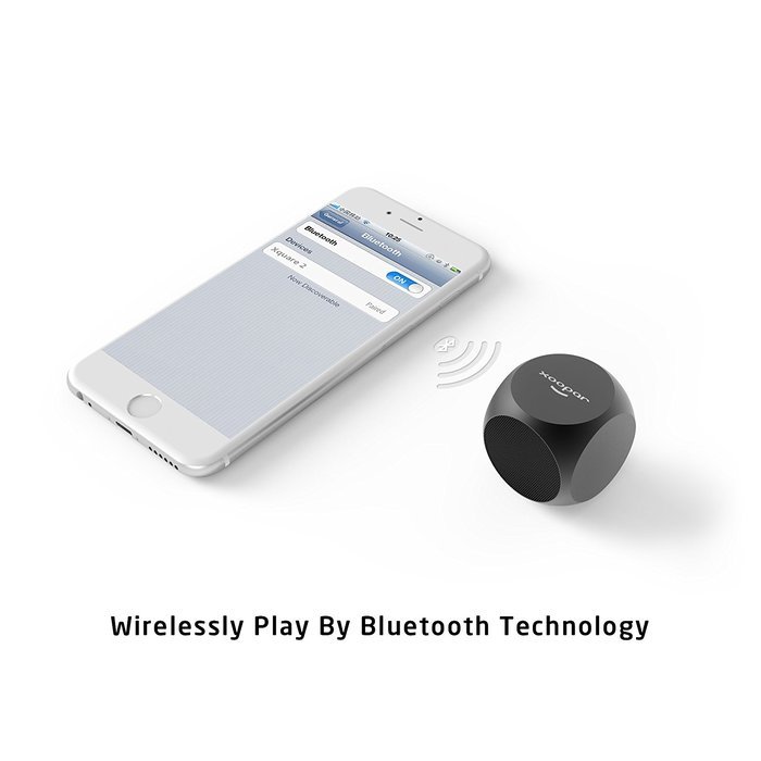 Xoopar Xquare2 Bluetooth Wireless Speaker Built-in Microphone Dice Shape Ultra-Portable Size Compatible for iphone... N4