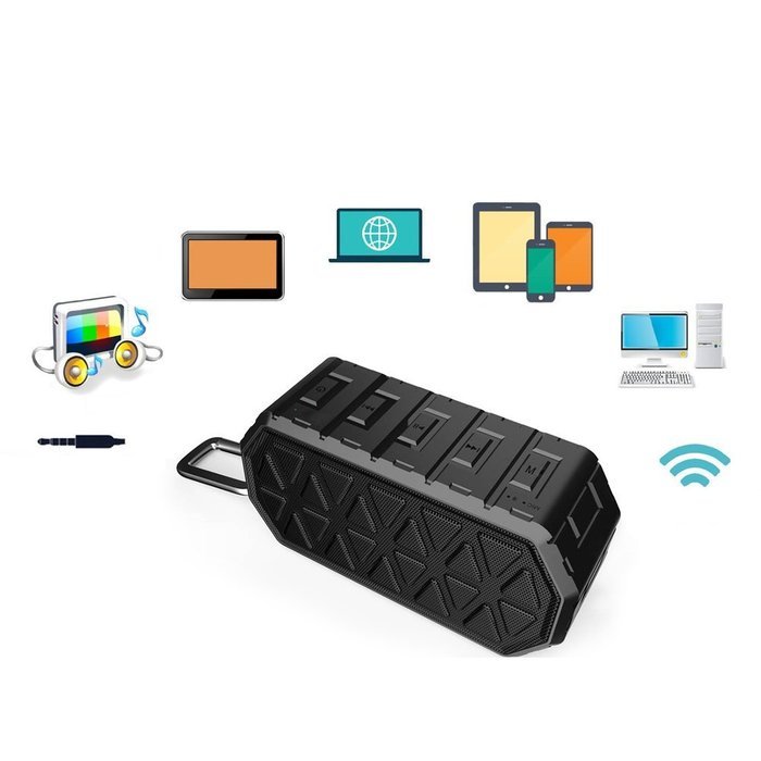 NATIONALMATER Portable Bluetooth Speaker Shockproof Waterproof and Dustproof 10W Sport Bluetooth 4.0 Speakers... N9