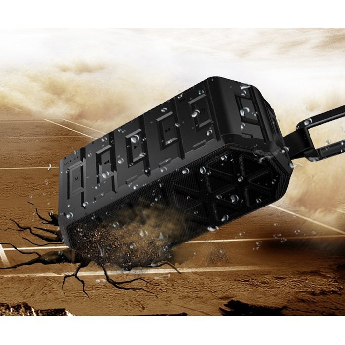 NATIONALMATER Portable Bluetooth Speaker Shockproof Waterproof and Dustproof 10W Sport Bluetooth 4.0 Speakers... N12