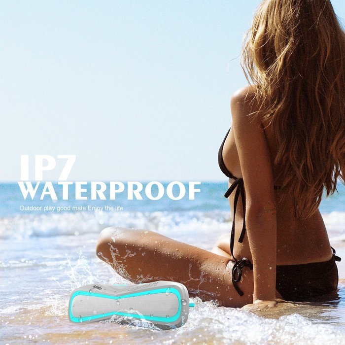 Bluetooth Speakers, Aolaifo Portable Waterproof Bluetooth Wireless Speakers - Sandproof & Shockproof, IP67 Water... N5
