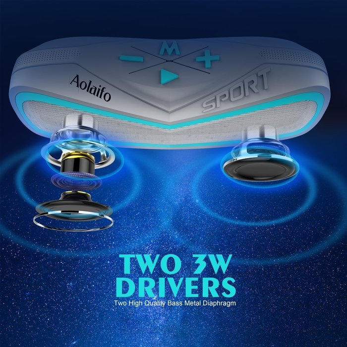Bluetooth Speakers, Aolaifo Portable Waterproof Bluetooth Wireless Speakers - Sandproof & Shockproof, IP67 Water... N7