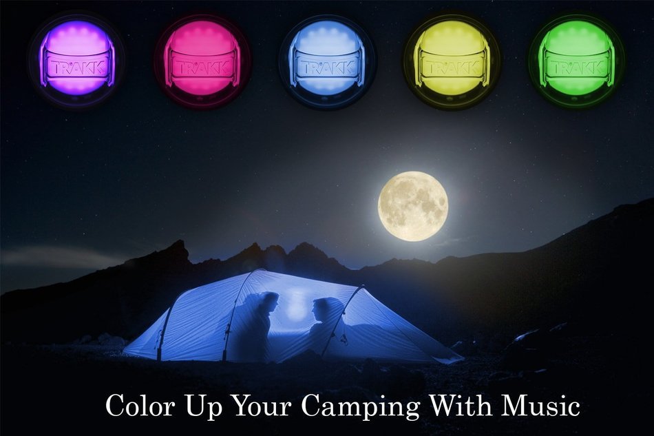 TRAKK Glow New Model App Enabled LED Bluetooth 4.0 Speaker &ndash; 360 Degree 20W &ndash; Weatherproof 30 Feet Long Distance... N3