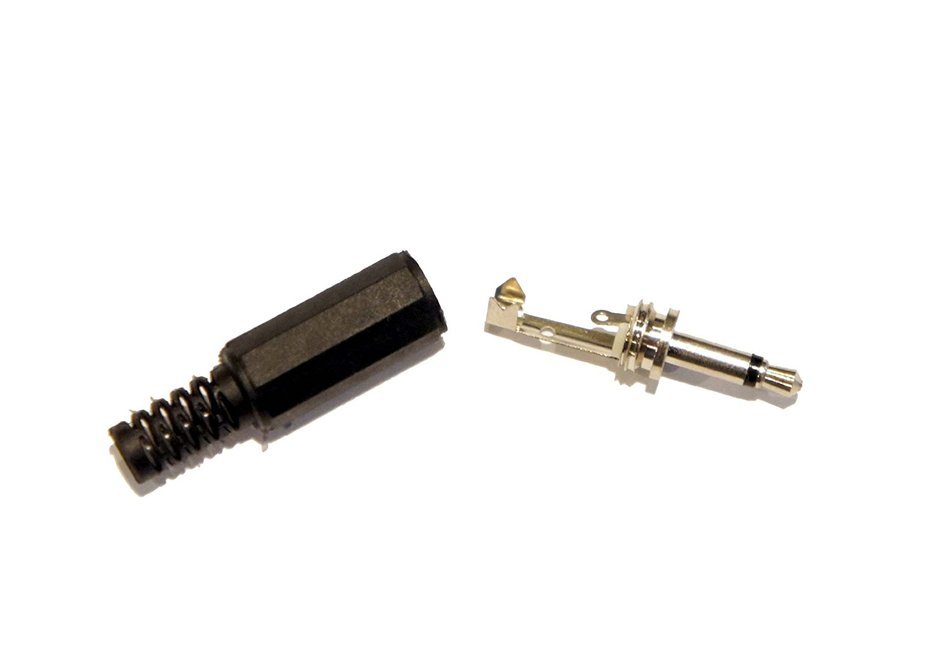 1/8" Mini 3.5 mm 3.5mm Mono TS Male Connector Adapter Solder On End Plug N2