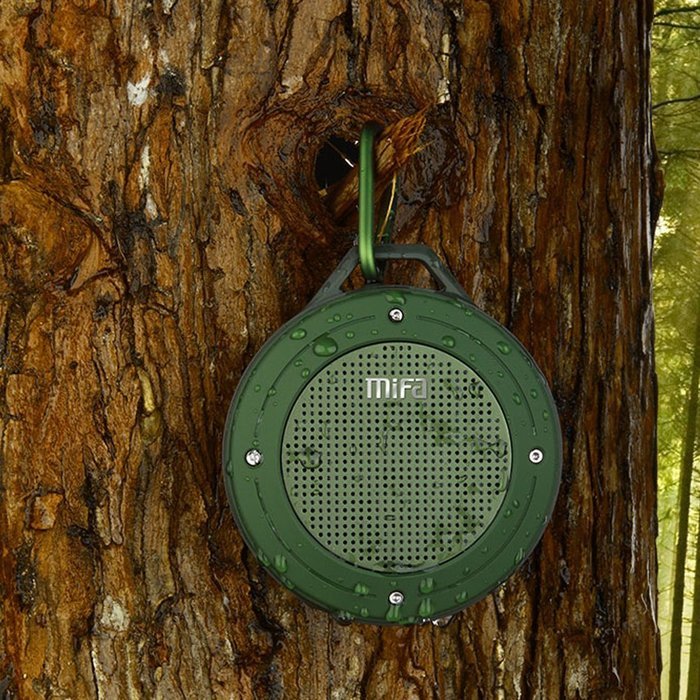 MIFA F10 IP56 Outdoor Bluetooth 4.0 Speaker Army Green Color,Built-in mic,Rechargeable battery,5Hours Playtime... N6