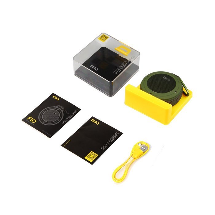 MIFA F10 IP56 Outdoor Bluetooth 4.0 Speaker Army Green Color,Built-in mic,Rechargeable battery,5Hours Playtime... N8