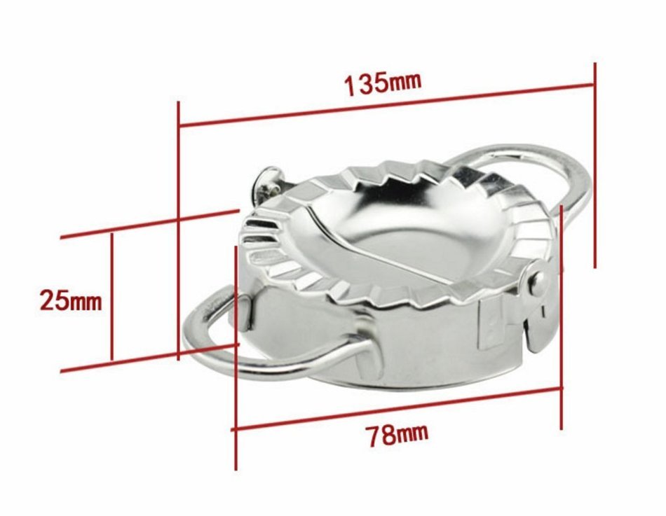 Dumpling Maker, Kootips 2Pcs/set Artmice Stainless Steel Dumpling Maker and Dough Press for Home Kitchen, Stainless... N3