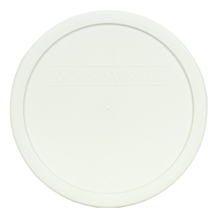 Corningware F-5-PC French White 1.5qt Round Plastic Cover (2 Pack) N2