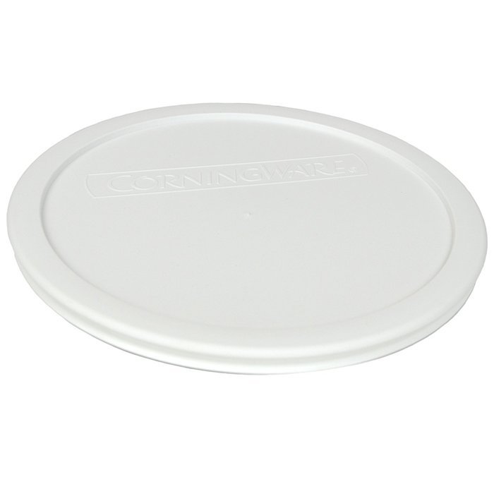 Corningware F-5-PC French White 1.5qt Round Plastic Cover (2 Pack) N3
