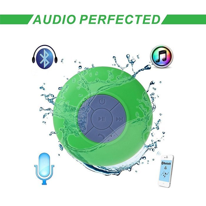 Wireless Bluetooth Speaker,Awinning BTS-06 Mini Portable Waterproof Bluetooth Wireless Stereo Shower Speakers... N11