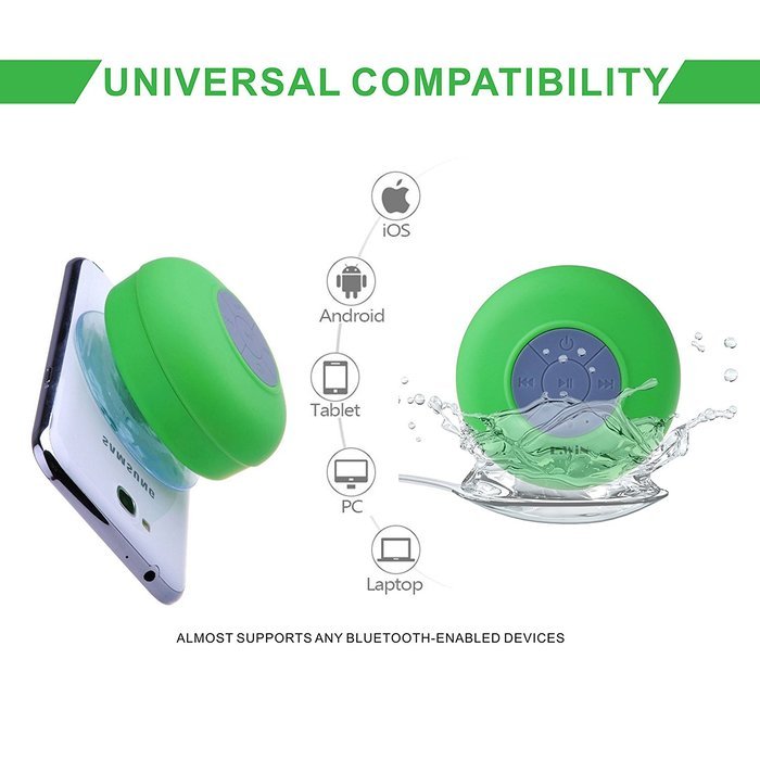 Wireless Bluetooth Speaker,Awinning BTS-06 Mini Portable Waterproof Bluetooth Wireless Stereo Shower Speakers... N12