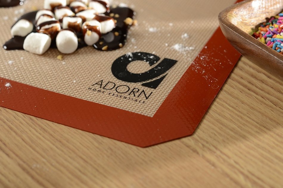Adorn non- stick Silicone Baking Mats Half Sheet Size (16.5 X 11 5/8) "3 PACK" N3