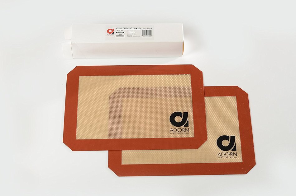 Adorn non- stick Silicone Baking Mats Half Sheet Size (16.5 X 11 5/8) "3 PACK" N8