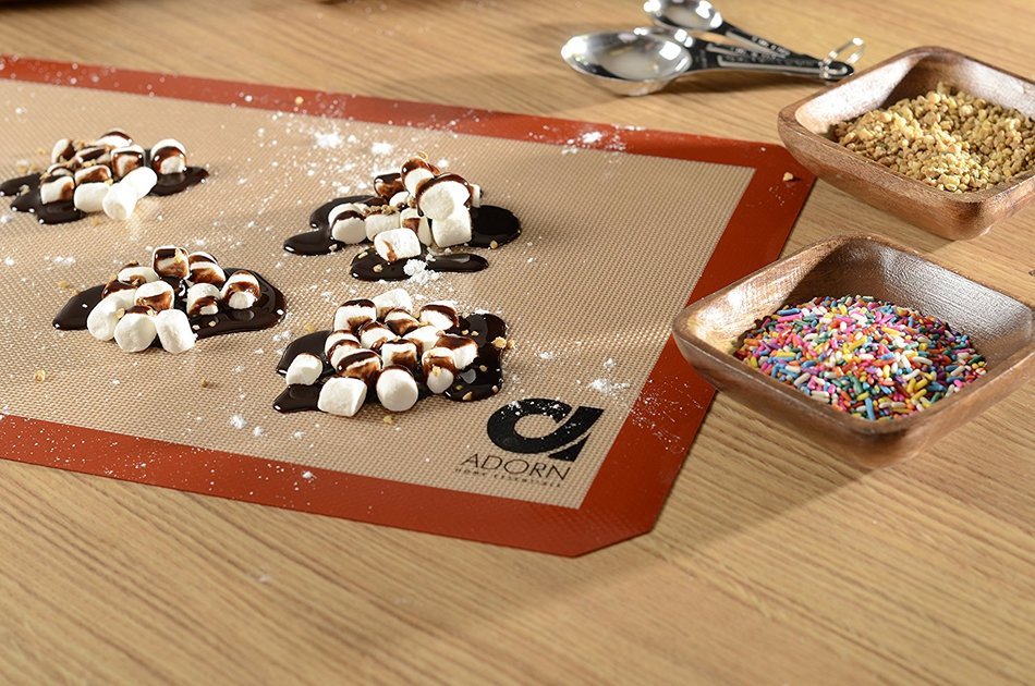 Adorn non- stick Silicone Baking Mats Half Sheet Size (16.5 X 11 5/8) "3 PACK" N9