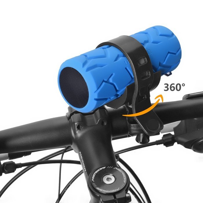 Transwin 958C Waterproof Wireless Bluetooth Speaker with Microphone - Blue N2