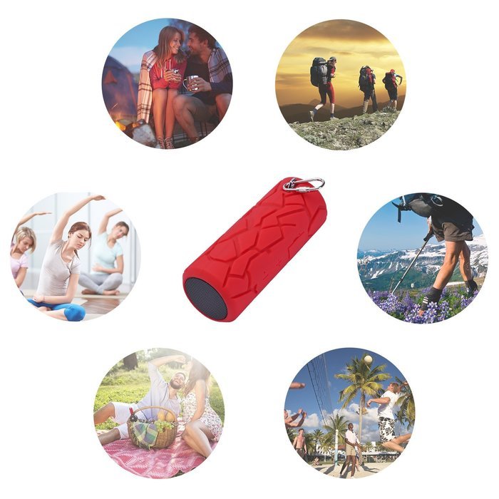 Transwin 958C Waterproof Wireless Bluetooth Speaker with Microphone - Blue N12