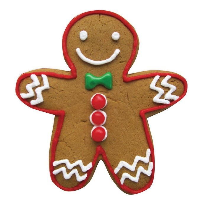 Large Gingerbread Man Cookie Cutter - Ann Clark - 4.5 Inches - US Tin Plated Steel N2