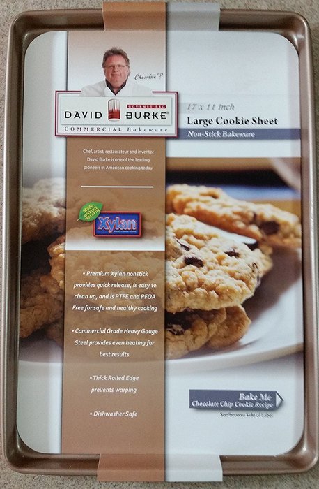 David Burke Large Cookie Sheet, 17x11 inch, Silver, M-11531 (Bronze)