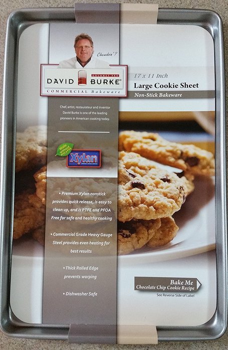 David Burke Large Cookie Sheet, 17x11 inch, Silver, M-11531 (Bronze) N2