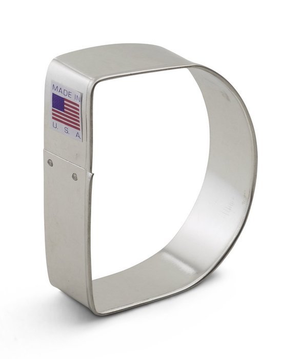 Ann Clark Letter D Cookie Cutter - 3 Inches - Tin Plated Steel