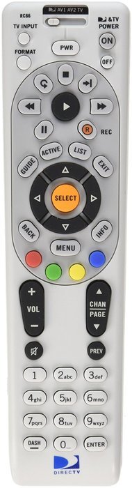 DIRECTV Rc66 Universal Ir Remote Control "Replaces Rc65" H24 Hr24 H25 R16 D12