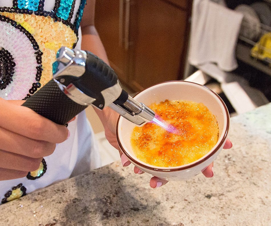 BOCHA - High Quality Culinary Creme Brulee Butane Gas Cooking Torch Lighter, Professional Kitchen Use N7