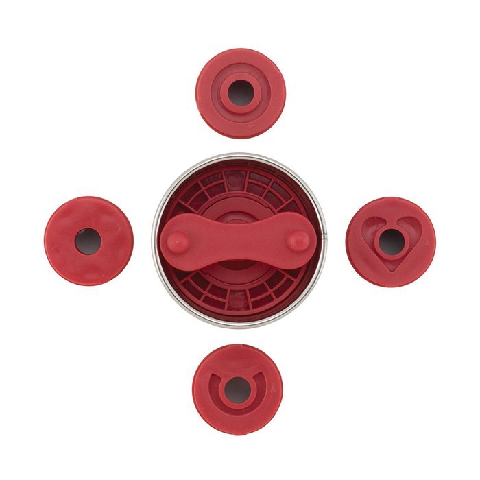 Cake Boss 6-Piece Classic Linzer Cookie Cutter Set, Red N4