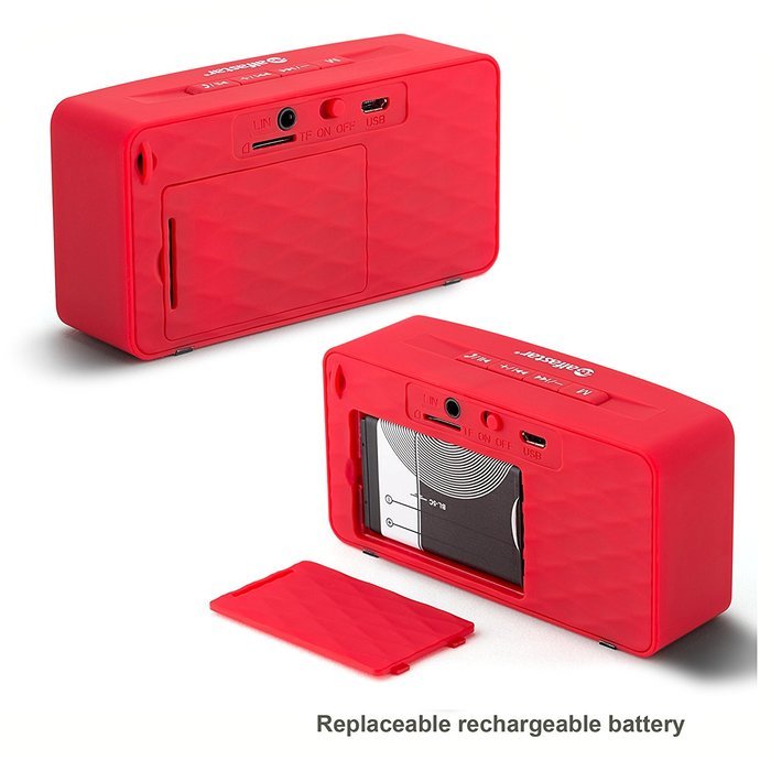 Alfastar Portable Bluetooth speaker, Modern and Stylish design with TF card and Line-in input N9