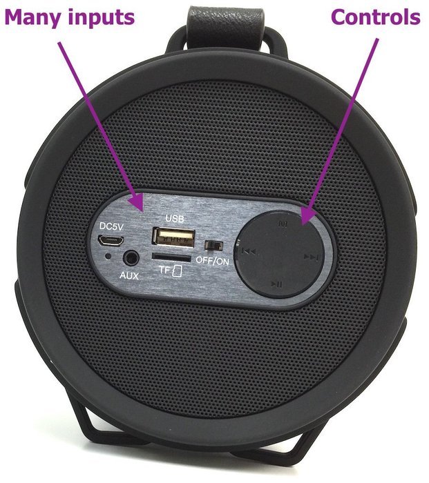 Portable Bluetooth Speaker &ndash; Medium Bazooka Cylinder Speaker &ndash; Indoor/Outdoor Play - Wireless, Loud, High Output... N4