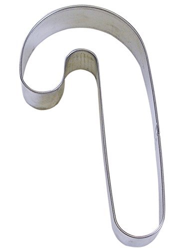 R&M Candy Cane 5.5" Cookie Cutter in Durable, Economical, Tinplated Steel