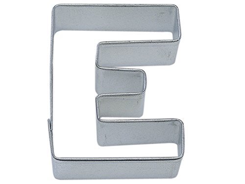 R&M Letter E Cookie Cutter in Durable, Economical, Tinplated Steel