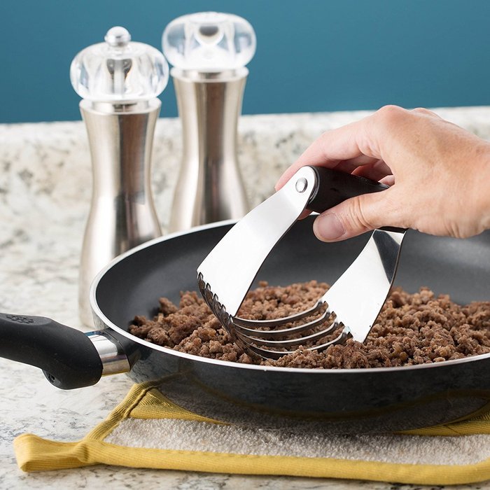 Spring Chef Dough Blender, Top Professional Pastry Cutter with Heavy Duty Stainless Steel Blades, Medium Size N4