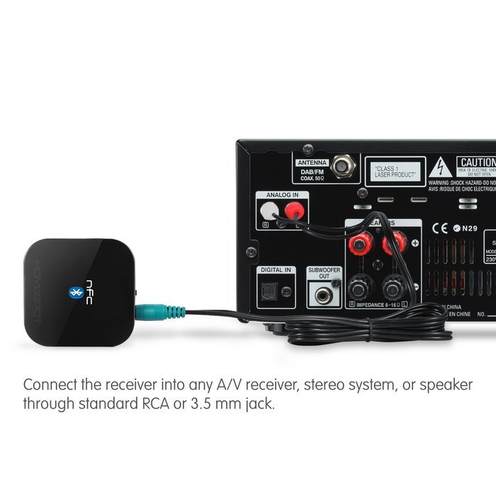 HomeSpot NFC-Enabled Bluetooth Audio Receiver for Sound System N3